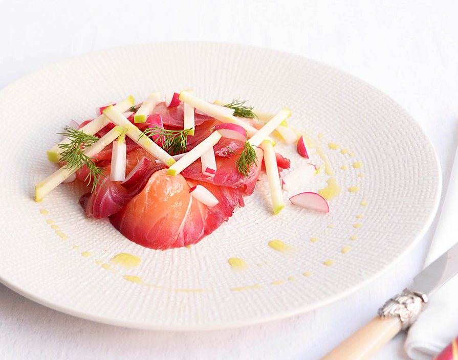 Gravad Lax met Frambozenazijn
