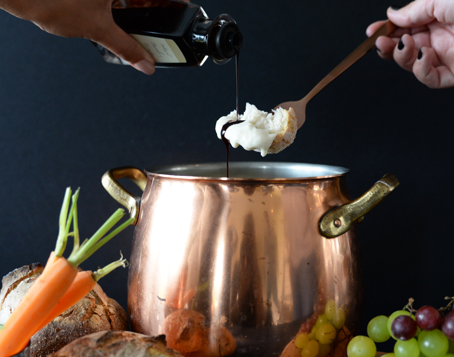 Italiaanse kaasfondue met truffel