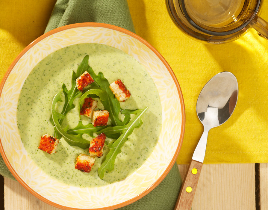 Rucolasoep met Croutons