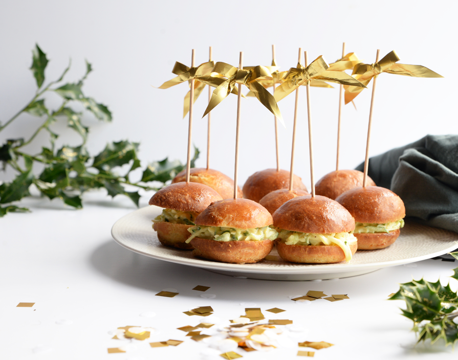 Mini brioche sandwiches