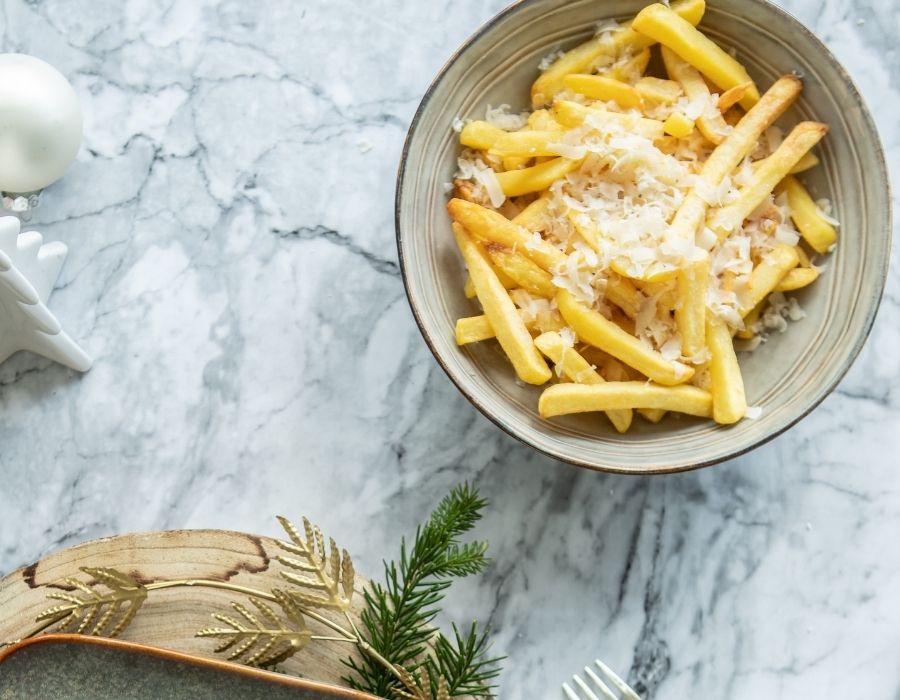 Frietjes met truffelpoeder