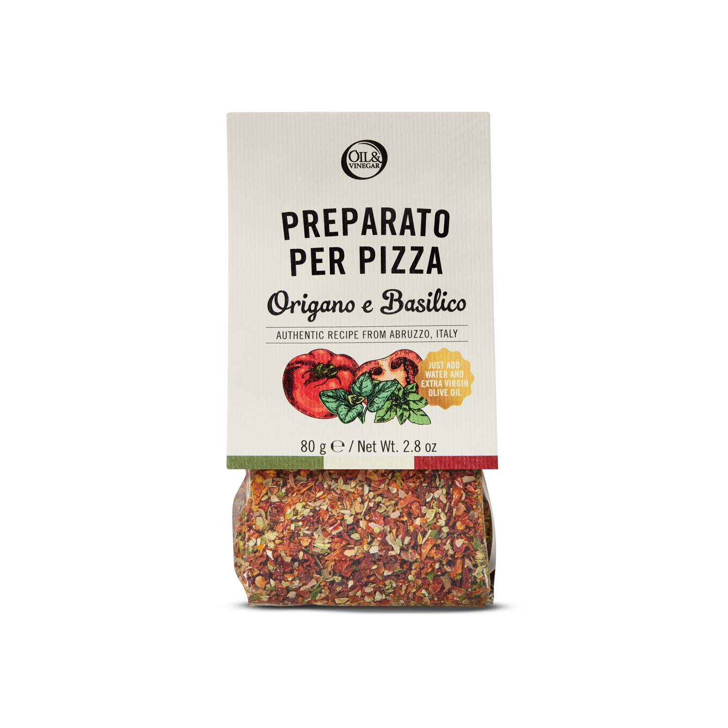 Kruidenmix voor Pizza - Oregano & Basilicum - 80g