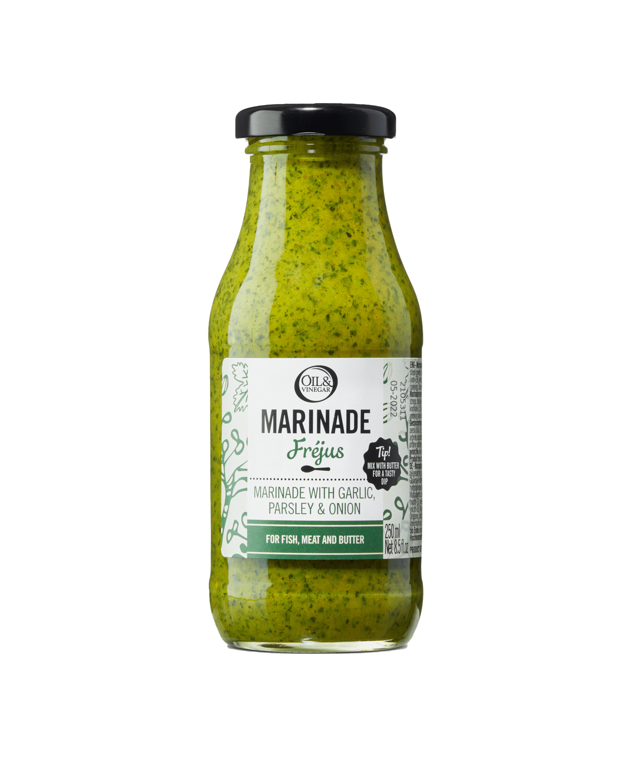 Marinade Fréjus met Knoflook, Peterselie & Ui - 250ml