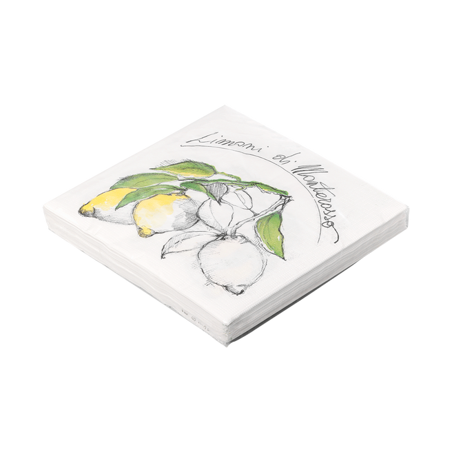Limoni Servet - 33x33cm - Set van 20