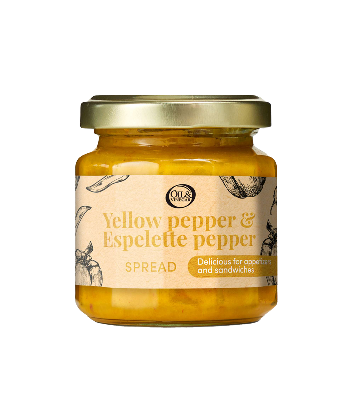 Groentespread met Gele Paprika & Espelette Peper - 100g