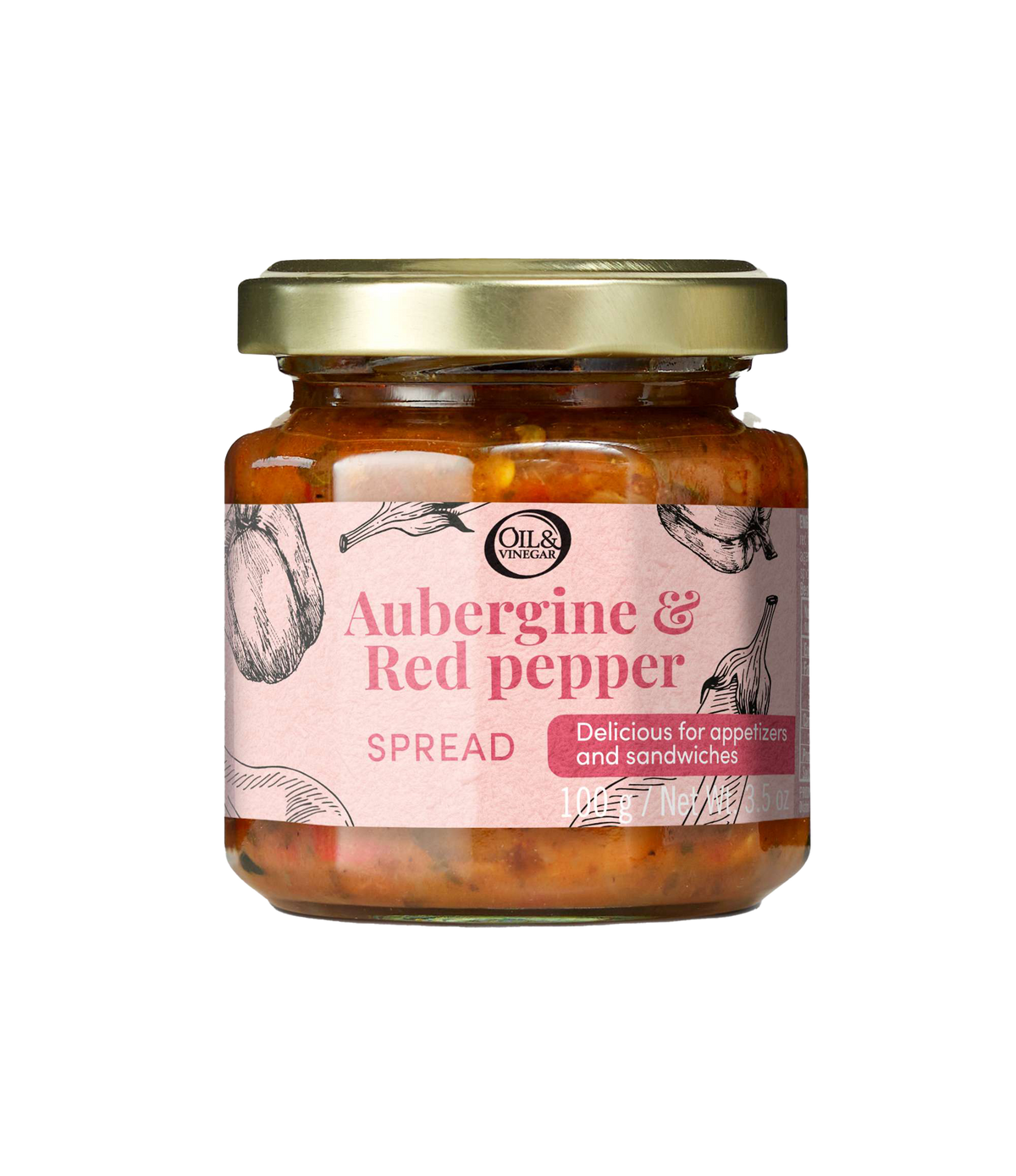 Aubergine & Rode Paprika Spread - 100g