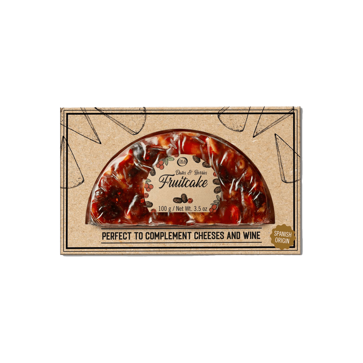 Dadels & Bessen Fruitcake - 100g