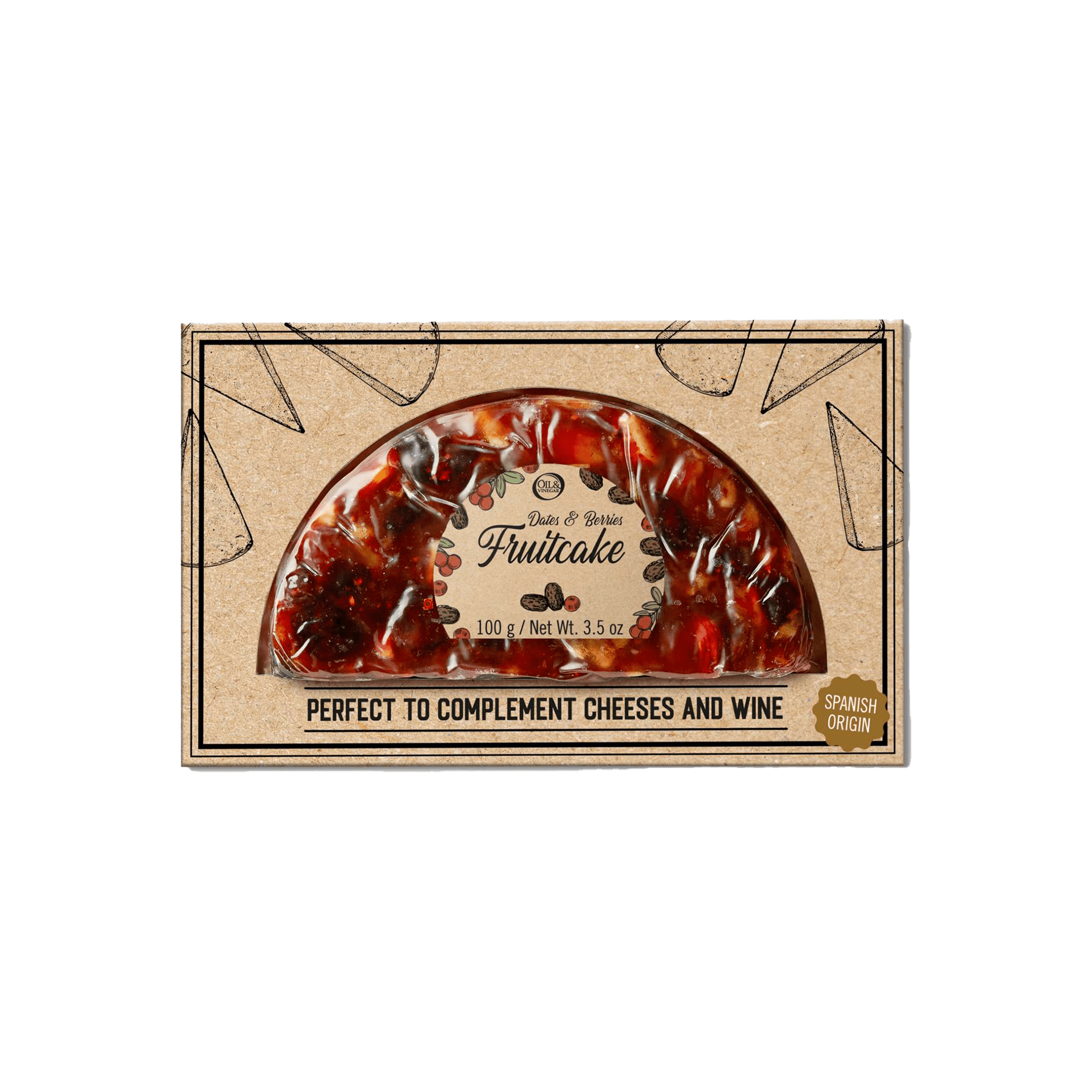 Dadels & Bessen Fruitcake - 100g