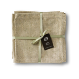 Lumix Servet in Olijfgroen & Goud - 40x40cm - Set van 4