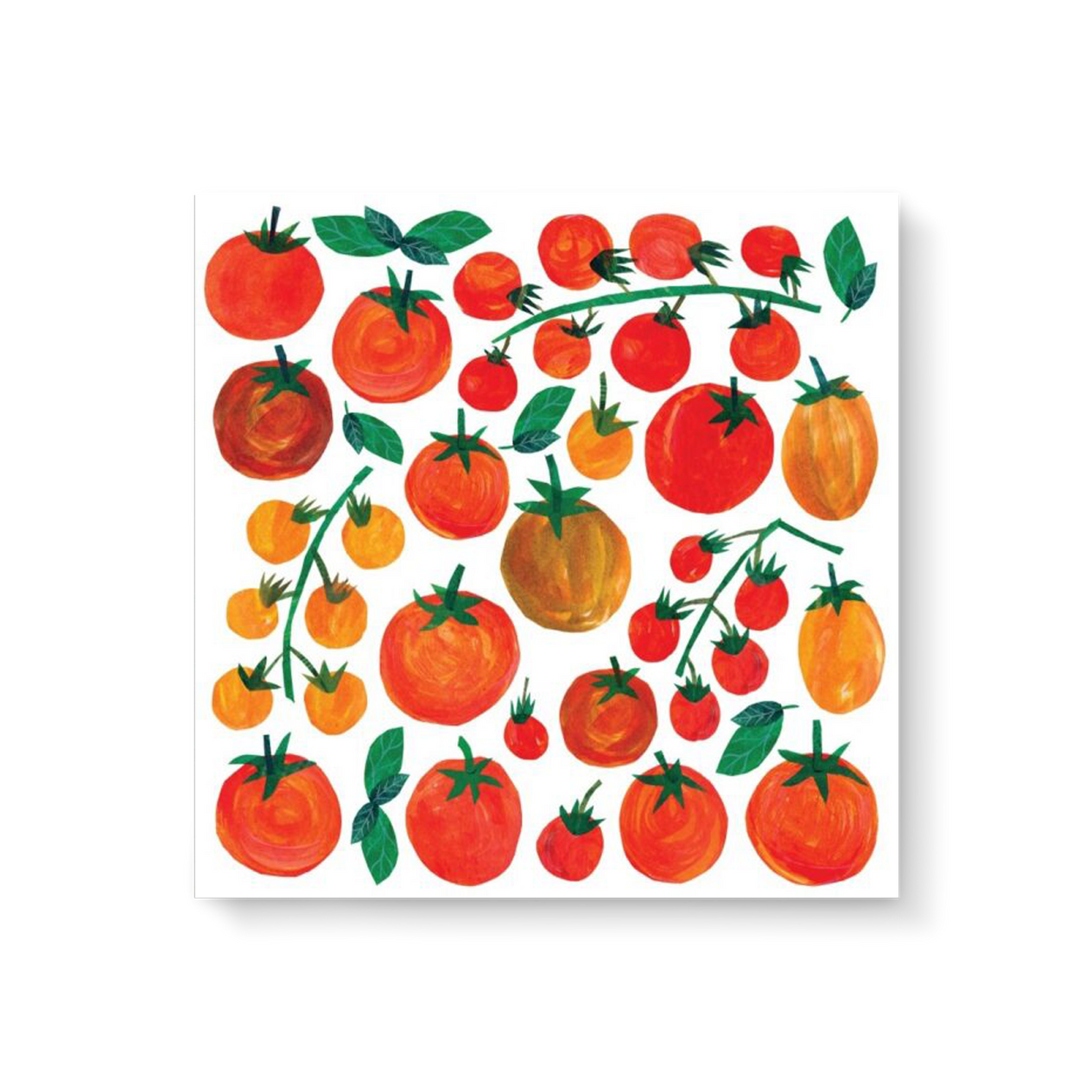 Servet met tomaten - 25x25 cm - Set van 20