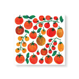 Servet met tomaten - 25x25 cm - Set van 20