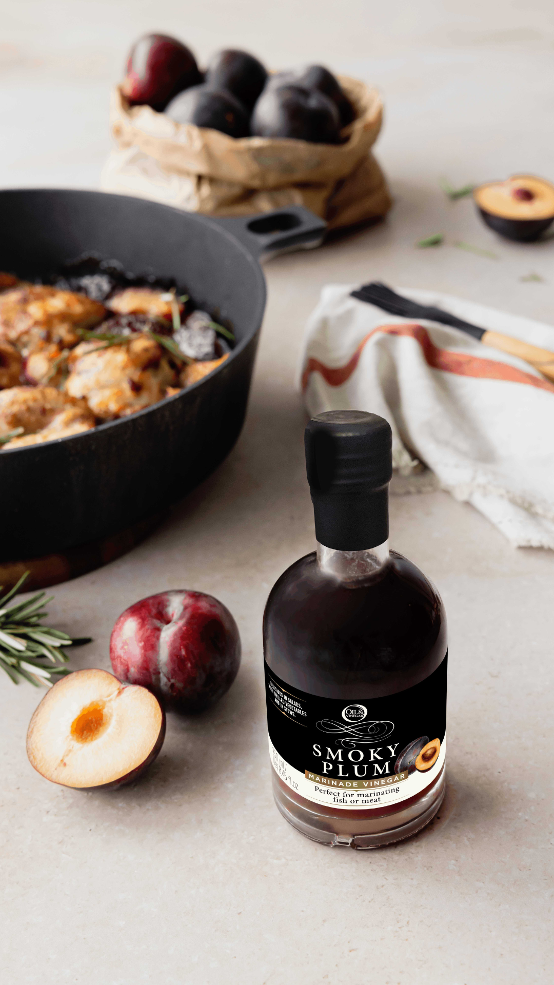 Gerookte Pruimenazijn - 250ml